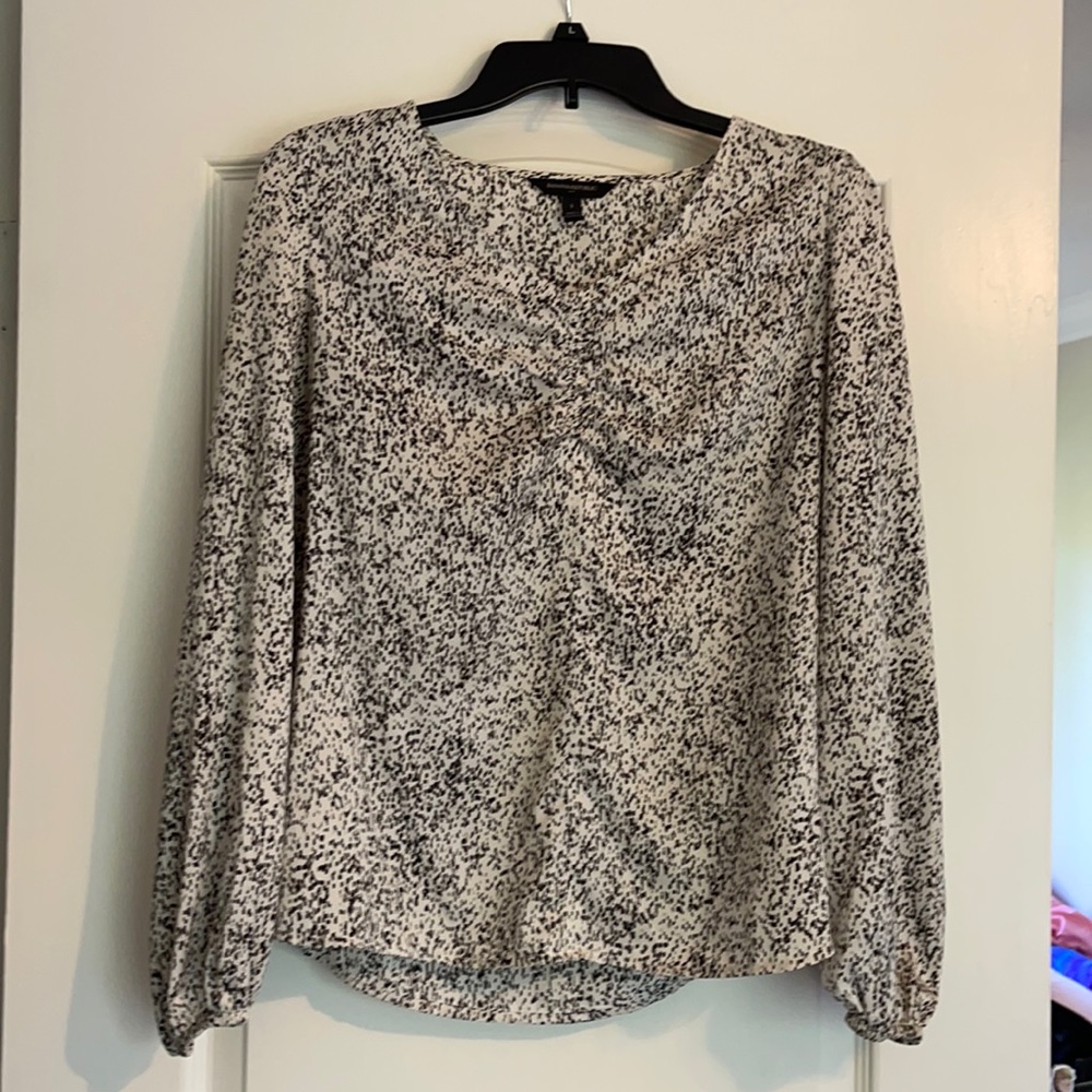 Black and white speckled top - Banana republic